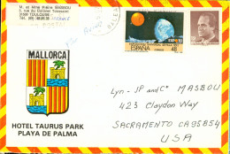 CPM- MALLORCA- Hotel TAURUS PARK Playa De Palma * Lettre Enveloppe Multifaces - Armoiries * TBE - Mallorca