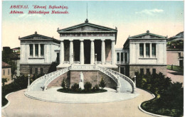 CPA Carte Postale Grèce Athènes Bibliothèque Nationale 1916VM80962 - Grèce
