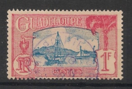 GUADELOUPE - 1928-38 - N°YT. 114 - Pointe-à-Pitre 1f - Oblitéré / Used - Usati