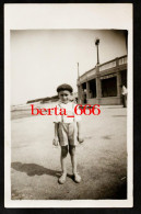 Postal Fotográfico * Criança Na Foz Do Douro * Child Portrait Old Real Photo - Portraits