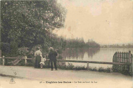 95 - Enghien Les Bains - Le Soir Au Bord Du Lac - Animée - CPA - Oblitération Ronde De 1911 - Voir Scans Recto-Verso - Enghien Les Bains