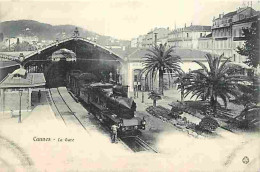 06 - Cannes - La Gare - Animée - Train - CPA - Voir Scans Recto-Verso - Cannes