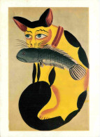 Art - Peinture - Kalighat - Cat With A Fish In Its Mouth - CPM - Voir Scans Recto-Verso - Peintures & Tableaux