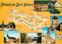 80 - Somme - Circuit Du Sart Galant - Multivues - Carte Géographique - Automobiles - Blasons - Flamme Postale - CPM - Vo - Sonstige & Ohne Zuordnung