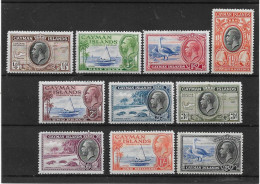 CAYMAN ISLANDS 1935 SET TO 2s SG 96/105 LIGHTLY MOUNTED MINT Cat £81 - Caimán (Islas)