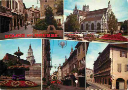 01 - Bourg En Bresse - Multivues - Automobiles - Fleurs - CPM - Voir Scans Recto-Verso  - Other & Unclassified