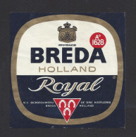Etiquette De Bière  -  Royal  -  Brasserie 3 Fers à Cheval  à  Breda  (Pays Bas) - Birra