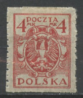 Pologne - Poland - Polen 1921-22 Y&T N°221 - Michel N°150 * - 4m Aigle National - Nuevos