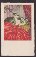 CPA Art Déco Femme Girl Women écrite - 1900-1949