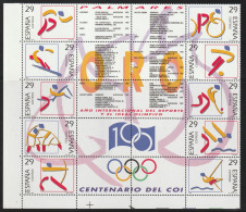 ESPAGNE - N°2916/25 ** (1994) Palmarès De Médaillés D'or Espagnols Aux J.O. - Nuovi