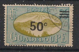GUADELOUPE - 1943-44 - N°YT. 166 - Rade Des Saintes 50c Sur 25c - Oblitéré / Used - Usati