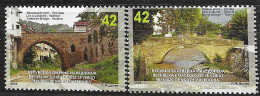 NMK 2024-08 OLD BRIDGES, NORTH MACEDONIA, 2v, MNH - Macédoine Du Nord
