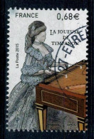 2015 N 4998 JOUEUSE DE TYMPANON : BOITE A MUSIQUE OBLITERE CACHET ROND  #234# - Used Stamps