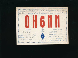 QSL Carte Radio - 1933 - Suède Wasa VAsa - OH6NN  - H. Osterblad - Amateurfunk