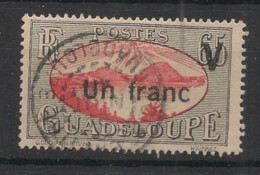 GUADELOUPE - 1943-44 - N°YT. 168 - Rade Des Saintes 1f Sur 65c - Oblitéré / Used - Gebraucht