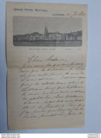 Lettre Envoyée Du Grand Hôtel National De Lucerne .. Lot90 . - Historische Dokumente