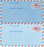 1 Aérogramme 1982 Concorde (Légende REPUBLIQUE FRANCAISE)  N°Y&T 1008-AER 1009-AER  Neufs** - Luchtpostbladen