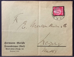Firmenbriefumschlag (Bäckerei) Hermann Gericke, TREUENBRIETZEN (Mark), 1934 - Cartas & Documentos