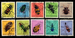 ! ! Portuguese Guinea - 1953 Insects (Complete Set) - Af. 270 To 279 - Used - Guinea Portuguesa