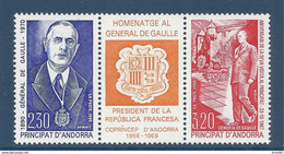 Andorre Français - YT N° 399A - YT N° 398 Et 399 ** - Neuf Sans Charnière - 1990 - Unused Stamps