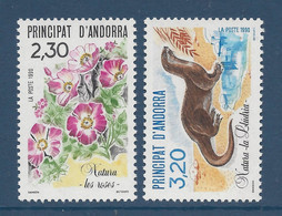 Andorre Français - YT N° 393 Et 394 ** - Neuf Sans Charnière - 1990 - Unused Stamps