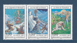 Andorre Français - YT N° 495A - YT N° 493 à 495 ** - Neuf Sans Charnière - 1997 - Unused Stamps