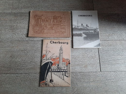 3 Brochures Cherbourg France Album Guide Officiel Touristique Tourisme Circuit La Hague - Reiseprospekte