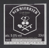 Etiquette De Bière Craft  -  Brasserie Schmierbier  à  Schinznach   (Suisse) - Birra