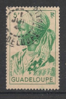 GUADELOUPE - 1947 - N°YT. 207 - Guadeloupéenne 5f Vert - Oblitéré / Used - Usati