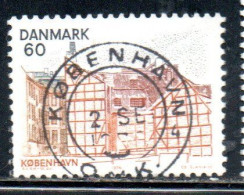 DANEMARK DANMARK DENMARK DANIMARCA 1976 COPENHAGEN VIEWS VIEW CENTER 60o USED USATO OBLITERE - Gebraucht