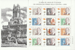 ESPAGNE - Feuille N°3254/60 ** (2000) 150e Anniversaire Du Premier Timbre-poste Espagnol - Nuevos