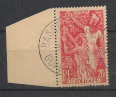 GUADELOUPE - 1947 - N°YT. 211 - Café 20f Rouge - Oblitéré / Used - Used Stamps