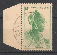 GUADELOUPE - 1947 - N°YT. 212 - Guadeloupéenne 25f Vert-jaune - Oblitéré / Used - Gebruikt