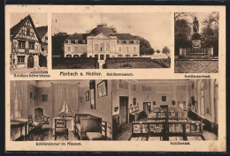 AK Marbach A. Neckar, Schillermuseum, Schillerdenkmal Und Geburtshaus  - Marbach