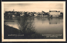 AK Schärding A. Inn, Panorama Mit Kaltwasser-Heilanstalt  - Autres & Non Classés