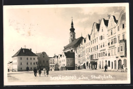 AK Schärding A. Inn, Stadtplatz Mit Apotheke Und Drogerie  - Other & Unclassified