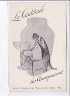 PUBLICITE : Union Des Francaises Contre L'Alcool à Paris - Très Bon état - Werbepostkarten