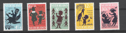 Netherlands  1963 Children Welfare MNH ** NVPH 802/06 Yvert 782/86 - Nuovi