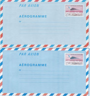 1 Aérogramme 1984 Concorde   N°Y&T 1011-AER 1012-AER  Neufs** - Aerogramas
