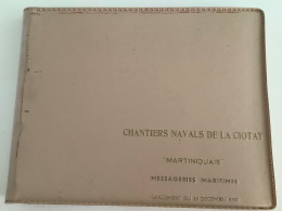 Album Photos Lancement Du Cargo Martiniquais Le 19 Décembre 1959 Construit Pour Les Messageries Maritimes. - Boten