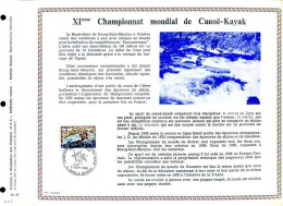 Rarissime Feuillet PAC (précurseur De CEF) De 1969 - XIè Championnat Mondial De CANOË-KAYAK - 1960-1969