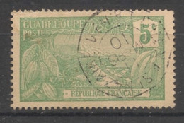 GUADELOUPE - 1905-07 N°YT. 58 - Mont Houelmont 5c - Oblitéré "Colon à St Nazaire" / Used - Used Stamps