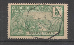 GUADELOUPE - 1905-07 N°YT. 58 - Mont Houelmont 5c - Oblitéré "Colon à Bordeaux" / Used - Gebraucht