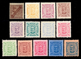 ! ! Mozambique - 1893 King Carlos (Complete Set) - Af. 28 To 40 - No Gum - Mozambique