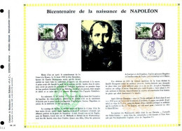 Rarissime Feuillet PAC (précurseur De CEF) De 1969 - BICENTENAIRE DE LA NAISSANCE DE NAPOLEON, 2 Timbres - 1960-1969