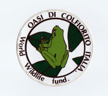 Oasi Di Colfiorito Italia   Ø  Cm 10,5  ADESIVO STICKER  NEW ORIGINAL - Stickers