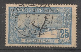 GUADELOUPE - 1905-07 - N°YT. 62 - Grande Soufrière 25c - Oblitéré "Colon à St Nazaire" / Used - Used Stamps