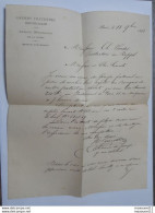 Lettre Du 18 Septembre 1888 Du Groupe Fraternel Républicain Des Anciens Défenseurs De La Patrie .. Lot90 . - Historische Documenten
