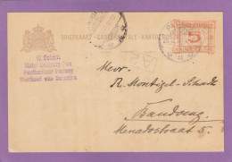 GANZSACHE AUS PADANG NACH BANDOENG, 1931. - Niederländisch-Indien