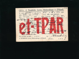 QSL Carte Radio - 1928 - Poland Pologne Polska - Et-PAR  - J. Ziembicki - Radio-amateur